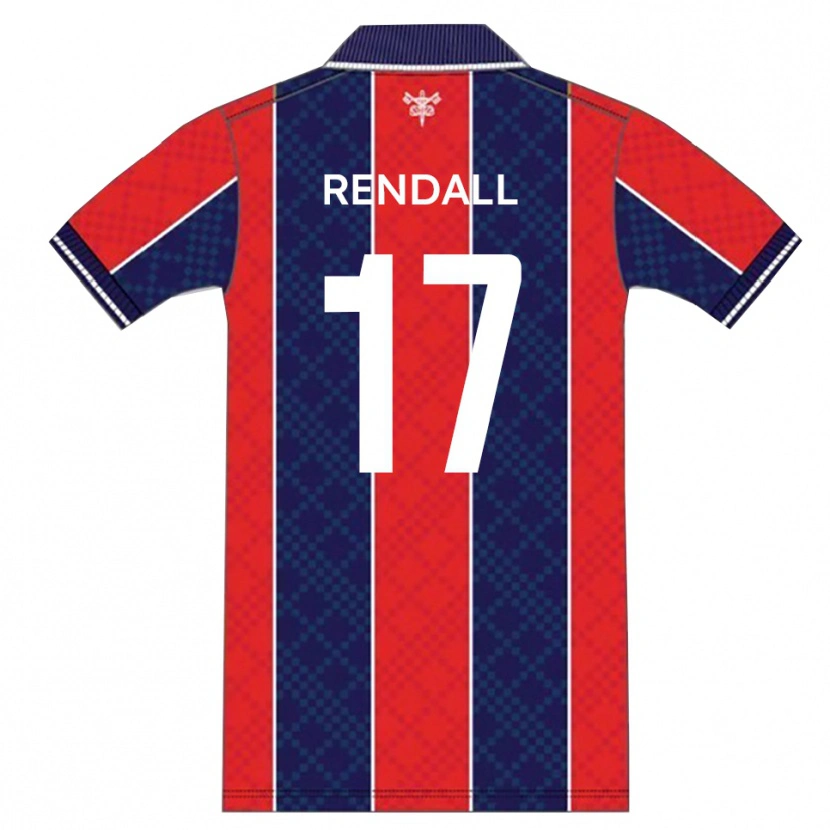 Danxen Heren Trent Rendall #17 Rood Marine Thuisshirt Thuistenue 2025/26 T-Shirt