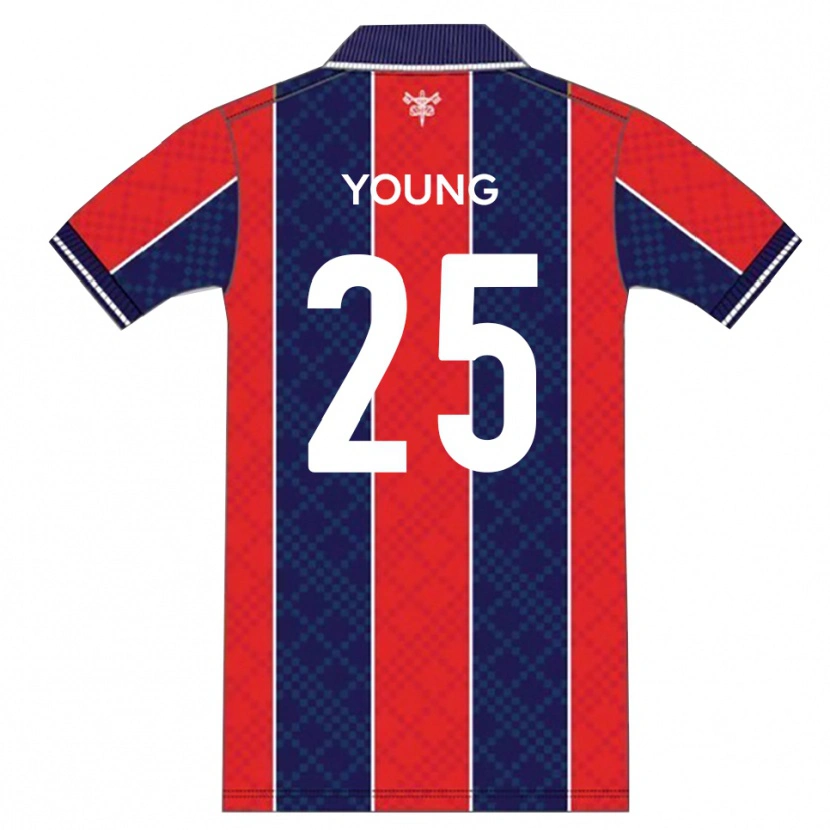 Danxen Heren Reggie Young #25 Rood Marine Thuisshirt Thuistenue 2025/26 T-Shirt