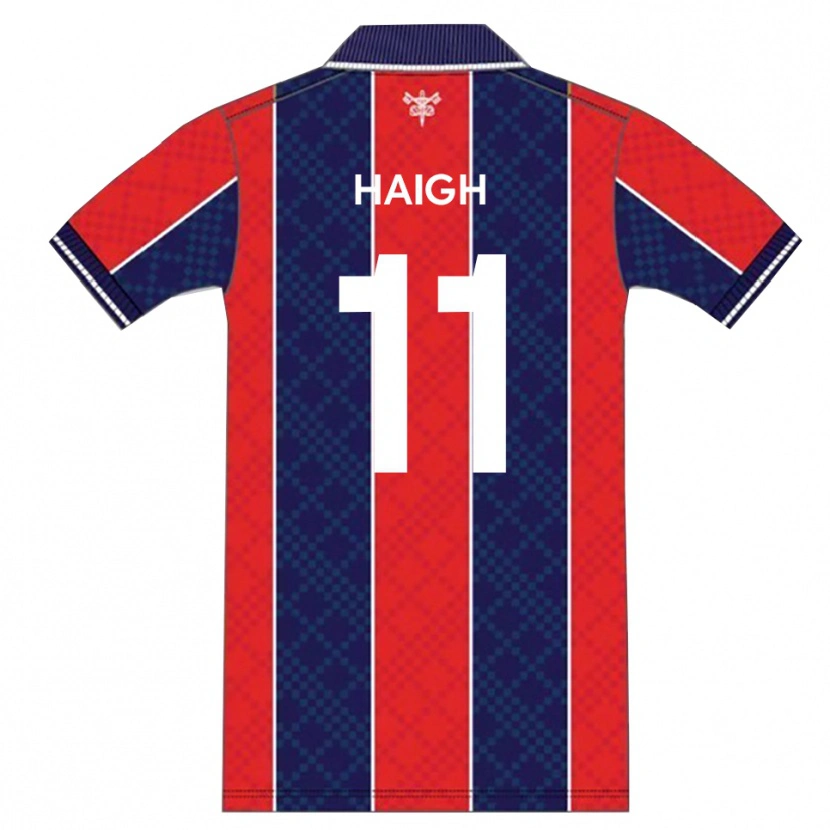Danxen Heren Joe Haigh #11 Rood Marine Thuisshirt Thuistenue 2025/26 T-Shirt