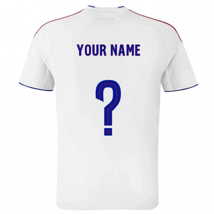 Danxen Heren Uw Naam #0 Wit Rood Thuisshirt Thuistenue 2025/26 T-Shirt