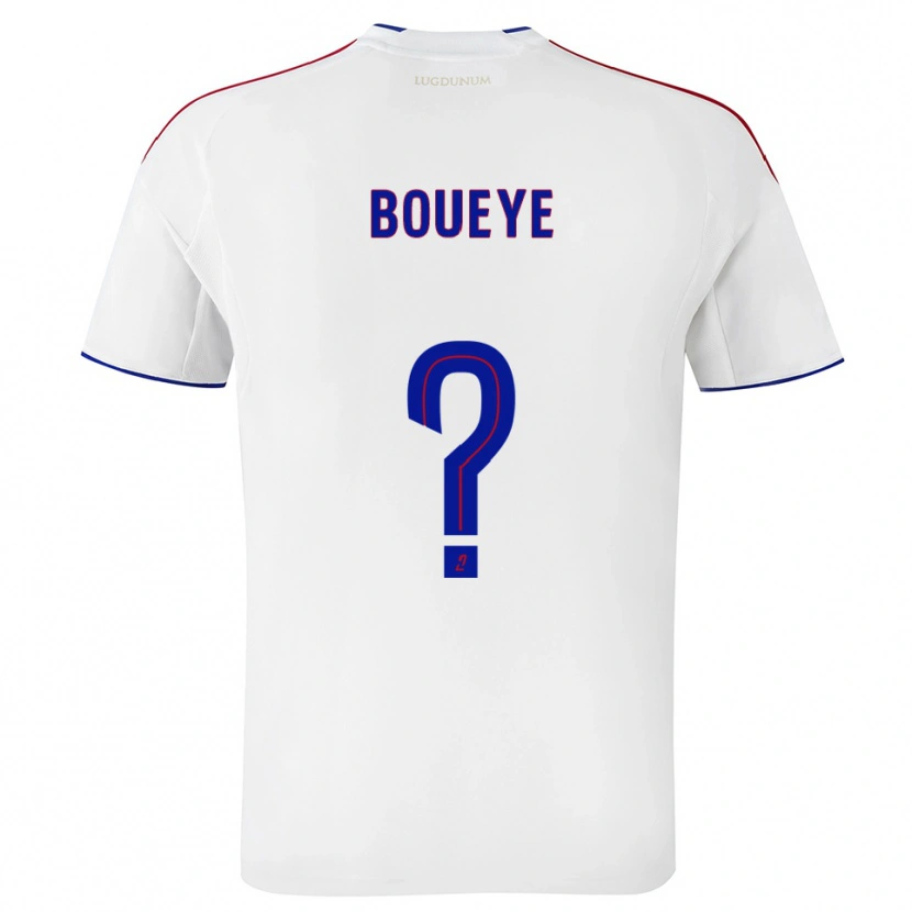 Danxen Heren Philippe Boueye #0 Wit Rood Thuisshirt Thuistenue 2025/26 T-Shirt