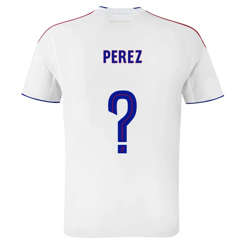 Danxen Heren Axel Perez #0 Wit Rood Thuisshirt Thuistenue 2025/26 T-Shirt