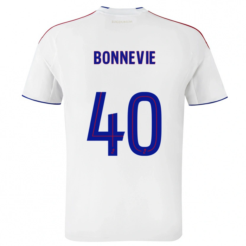 Danxen Heren Kayne Bonnevie #40 Wit Rood Thuisshirt Thuistenue 2025/26 T-Shirt