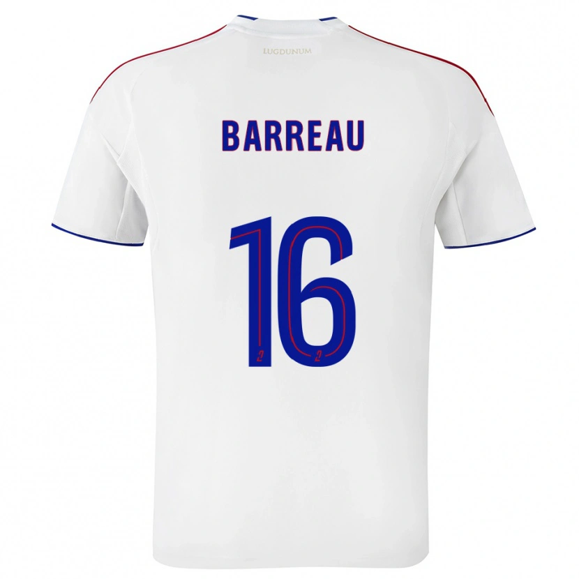 Danxen Heren Axel Barreau #16 Wit Rood Thuisshirt Thuistenue 2025/26 T-Shirt