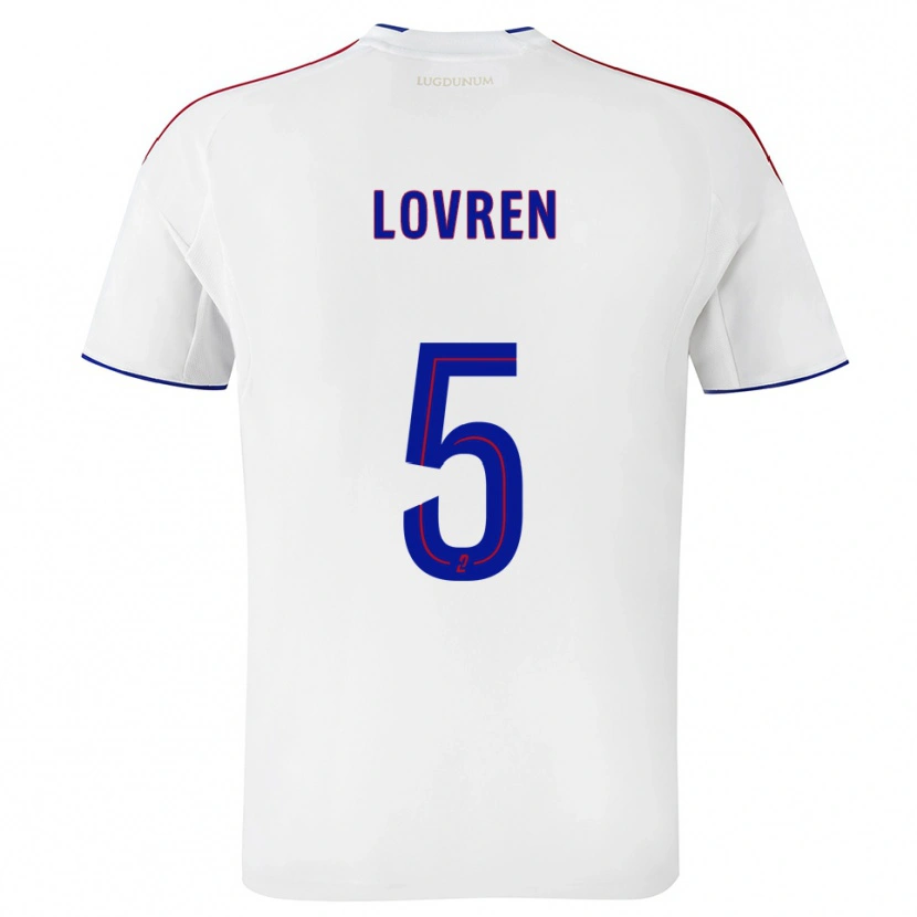 Danxen Heren Dejan Lovren #5 Wit Rood Thuisshirt Thuistenue 2025/26 T-Shirt