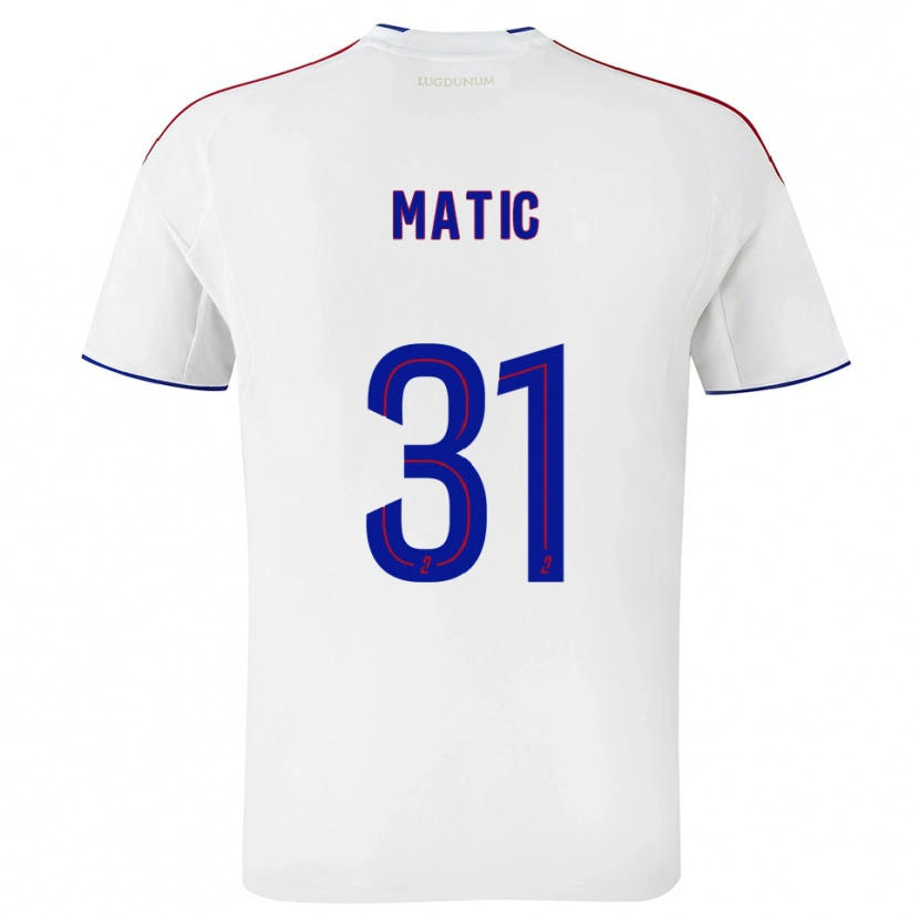 Danxen Heren Nemanja Matic #31 Wit Rood Thuisshirt Thuistenue 2025/26 T-Shirt