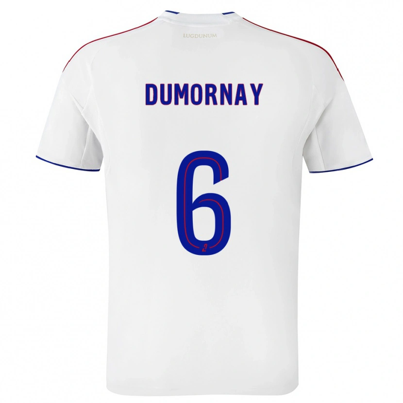 Danxen Heren Melchie Dumornay #6 Wit Rood Thuisshirt Thuistenue 2025/26 T-Shirt