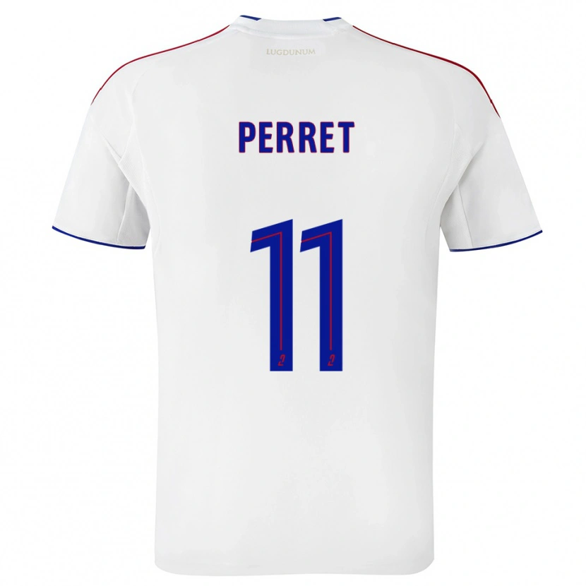 Danxen Heren Romain Perret #11 Wit Rood Thuisshirt Thuistenue 2025/26 T-Shirt