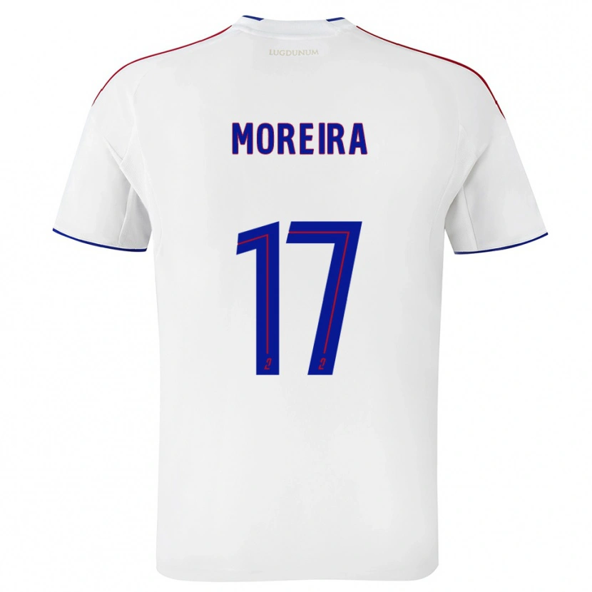 Danxen Heren Afonso Moreira #17 Wit Rood Thuisshirt Thuistenue 2025/26 T-Shirt