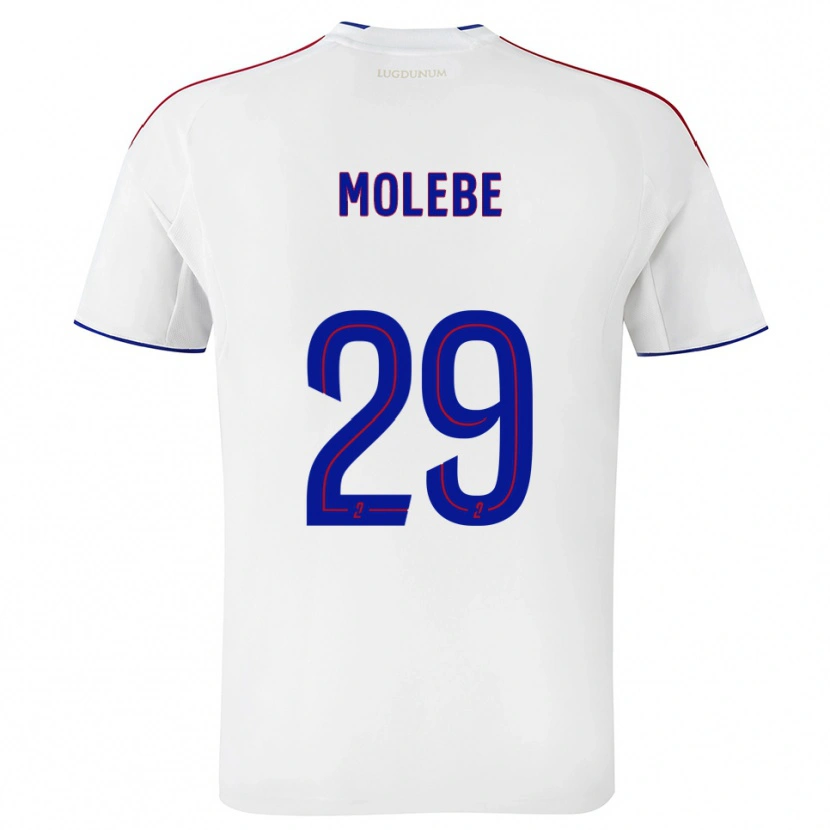 Danxen Heren Enzo Molebe #29 Wit Rood Thuisshirt Thuistenue 2025/26 T-Shirt
