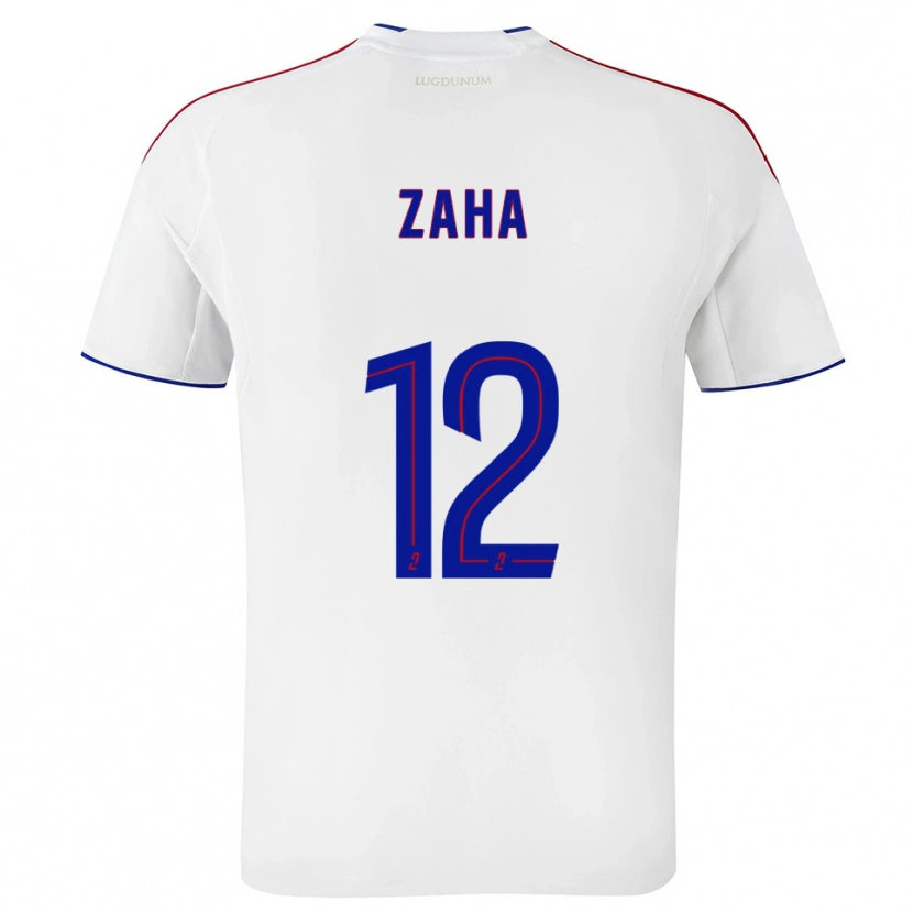 Danxen Heren Wilfried Zaha #12 Wit Rood Thuisshirt Thuistenue 2025/26 T-Shirt