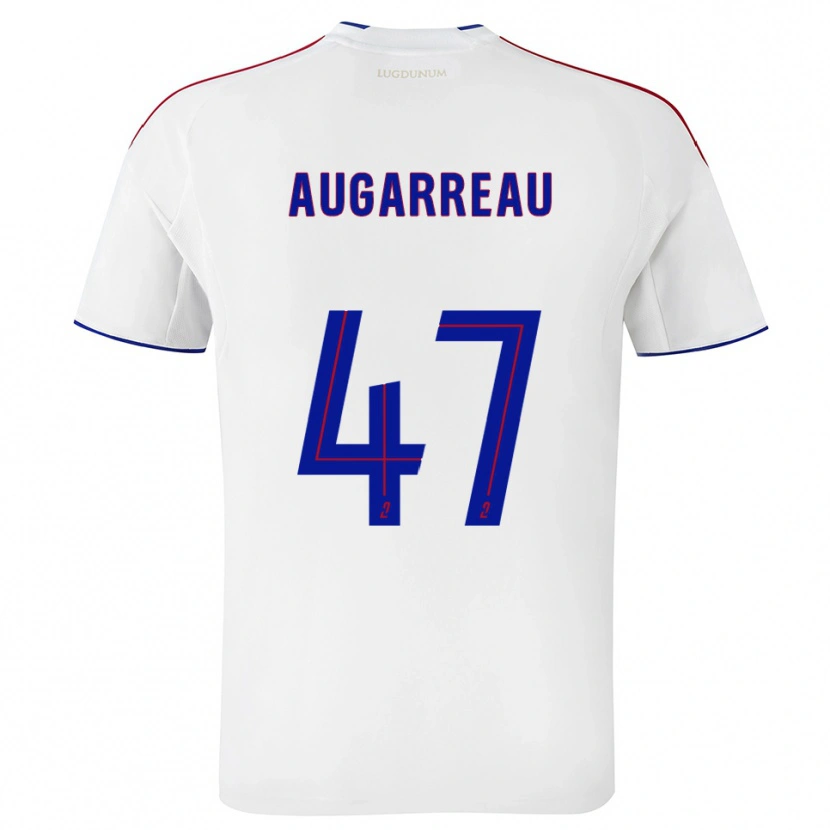 Danxen Heren Sofiane Augarreau #47 Wit Rood Thuisshirt Thuistenue 2025/26 T-Shirt