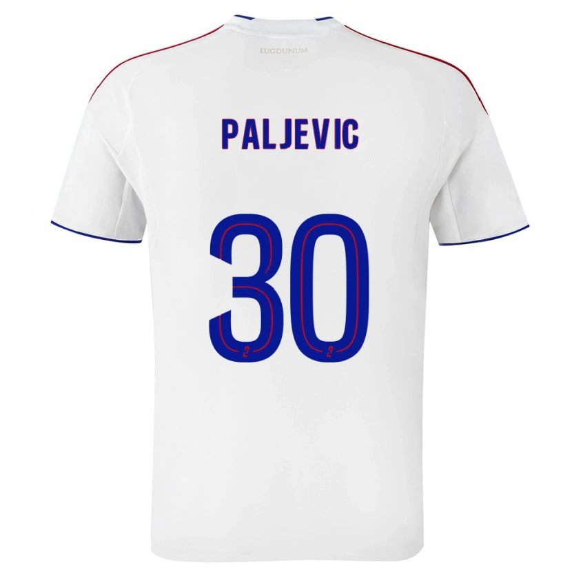 Danxen Heren Alyssia Paljevic #30 Wit Rood Thuisshirt Thuistenue 2025/26 T-Shirt
