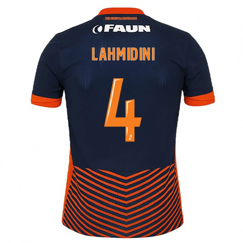 Danxen Heren Marouan Lahmidini #4 Middernachtblauw Oranje Thuisshirt Thuistenue 2025/26 T-Shirt