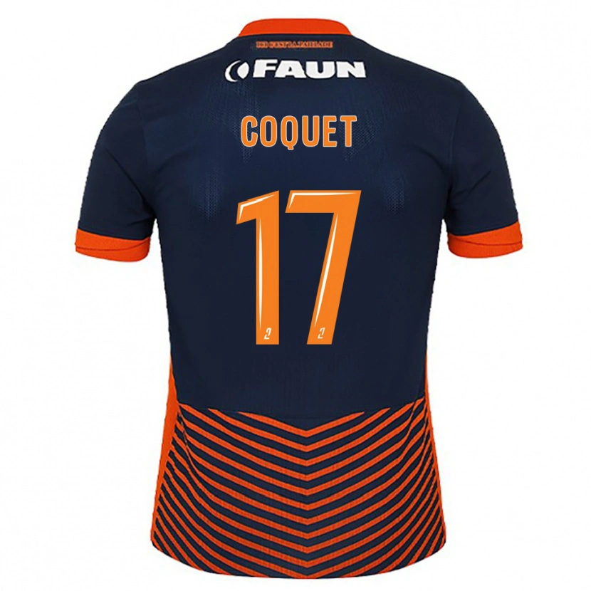 Danxen Heren Judith Coquet #17 Middernachtblauw Oranje Thuisshirt Thuistenue 2025/26 T-Shirt