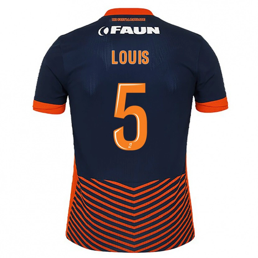 Danxen Heren Kethna Louis #5 Middernachtblauw Oranje Thuisshirt Thuistenue 2025/26 T-Shirt