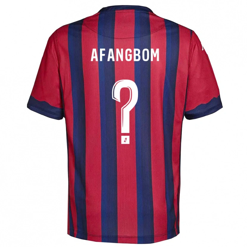 Danxen Heren Adelino Afangbom #0 Bourgondisch Marine Thuisshirt Thuistenue 2025/26 T-Shirt