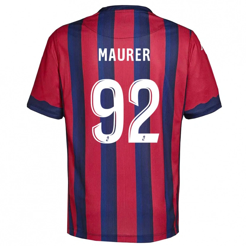 Danxen Heren Aïman Maurer #92 Bourgondisch Marine Thuisshirt Thuistenue 2025/26 T-Shirt