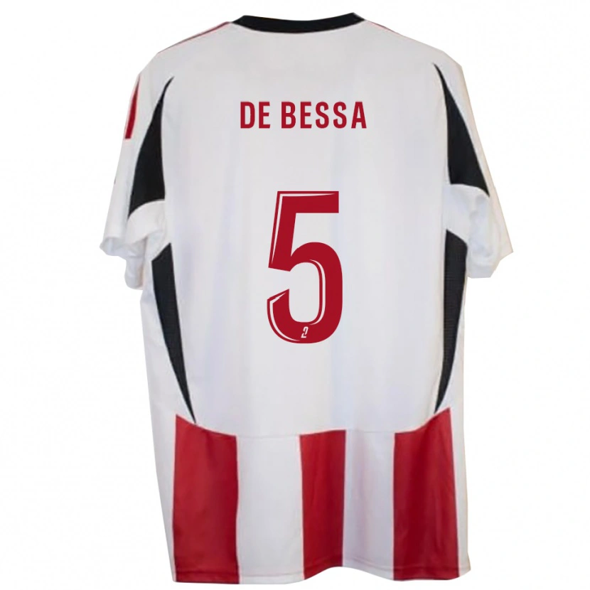 Danxen Heren Jérémy De Bessa #5 Rood Blauw Thuisshirt Thuistenue 2025/26 T-Shirt