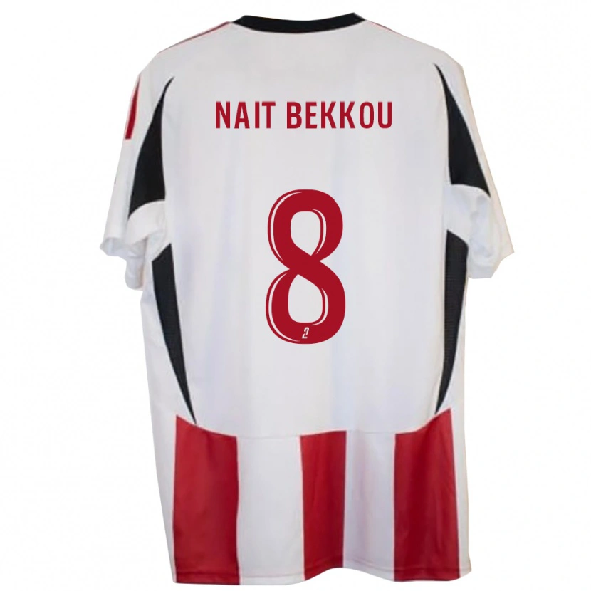 Danxen Heren Ilyes Nait Bekkou #8 Rood Blauw Thuisshirt Thuistenue 2025/26 T-Shirt