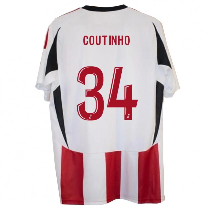 Danxen Heren Ricardo Coutinho #34 Rood Blauw Thuisshirt Thuistenue 2025/26 T-Shirt