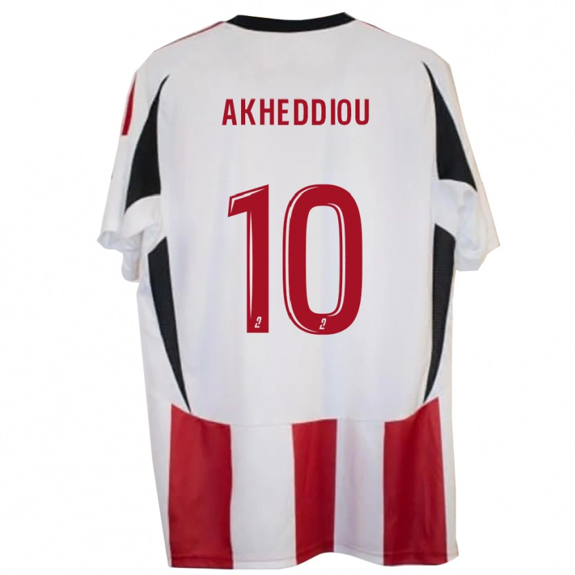 Danxen Heren Rayan Akheddiou #10 Rood Blauw Thuisshirt Thuistenue 2025/26 T-Shirt