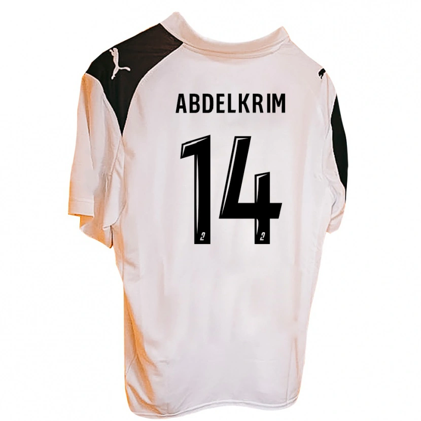 Danxen Heren Iliès Abdelkrim #14 Zwart Wit Thuisshirt Thuistenue 2025/26 T-Shirt