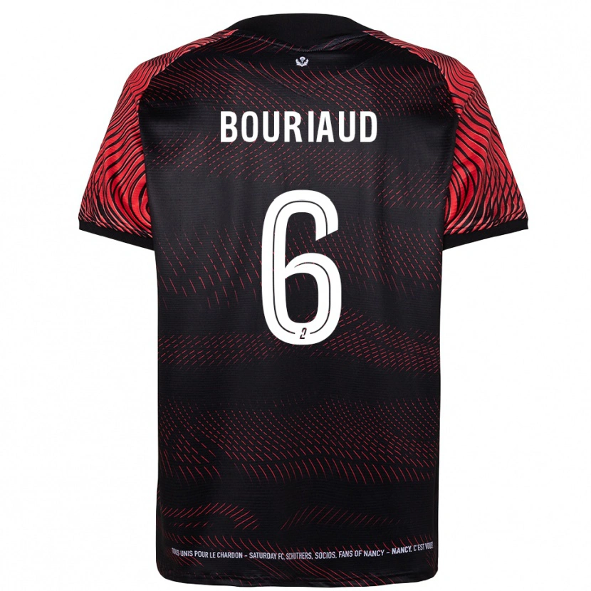 Danxen Heren Teddy Bouriaud #6 Wit Rood Thuisshirt Thuistenue 2025/26 T-Shirt