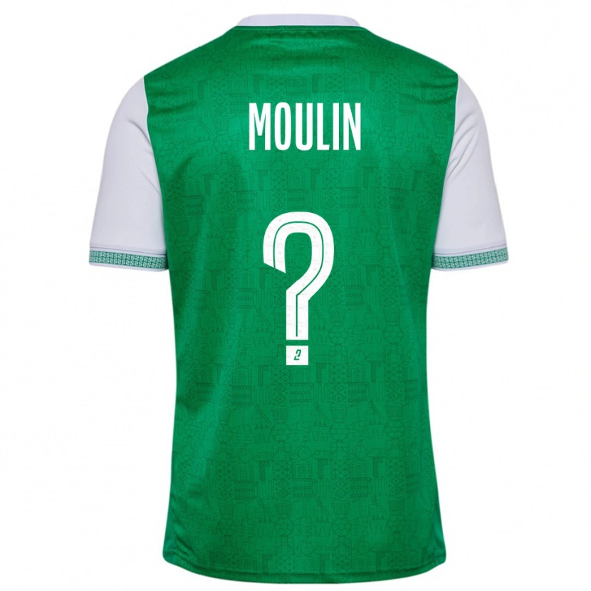 Danxen Heren Noah Moulin #0 Groen Wit Thuisshirt Thuistenue 2025/26 T-Shirt