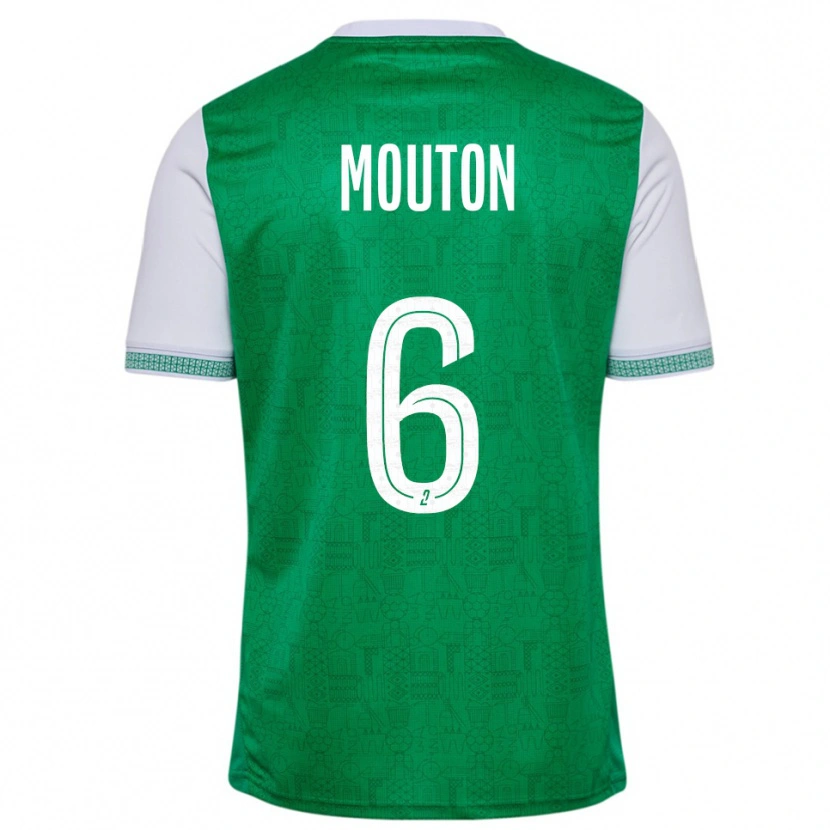 Danxen Heren Jules Mouton #6 Groen Wit Thuisshirt Thuistenue 2025/26 T-Shirt