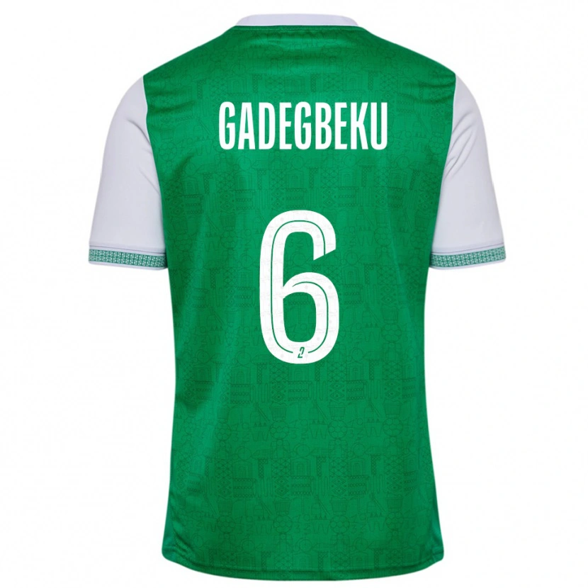 Danxen Heren Luan Gadegbeku #6 Groen Wit Thuisshirt Thuistenue 2025/26 T-Shirt