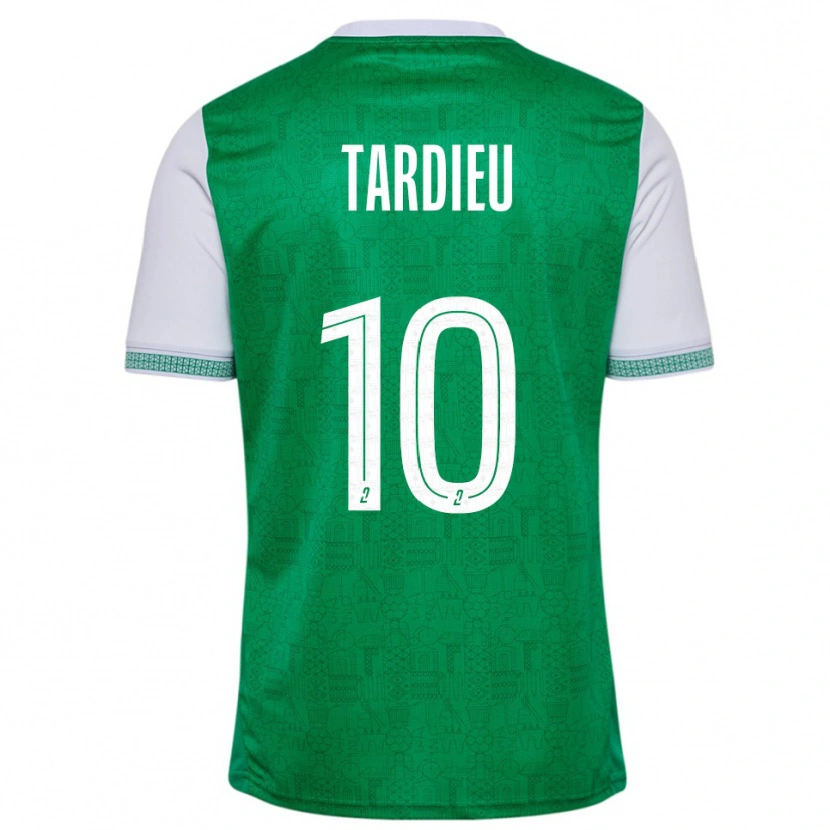 Danxen Heren Florian Tardieu #10 Groen Wit Thuisshirt Thuistenue 2025/26 T-Shirt