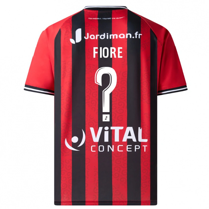 Danxen Heren Kévin Fiore #0 Rood Zwart Thuisshirt Thuistenue 2025/26 T-Shirt