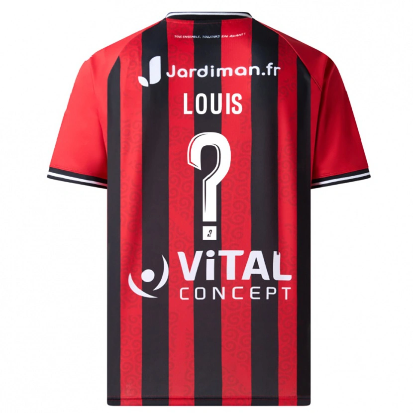 Danxen Heren Jonathan Louis #0 Rood Zwart Thuisshirt Thuistenue 2025/26 T-Shirt