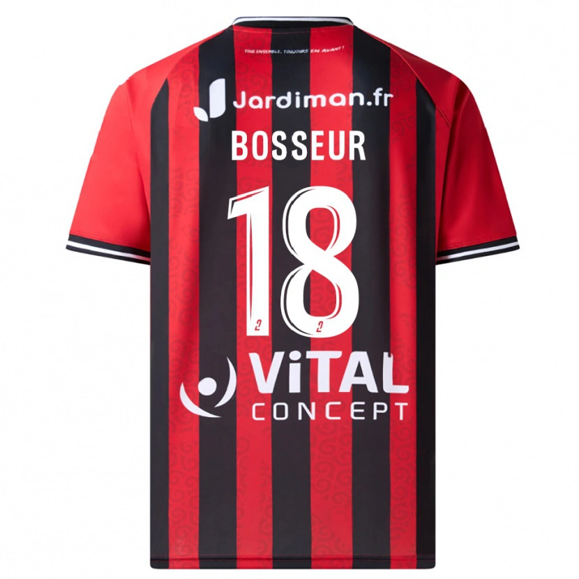 Danxen Heren Youna Bosseur #18 Rood Zwart Thuisshirt Thuistenue 2025/26 T-Shirt