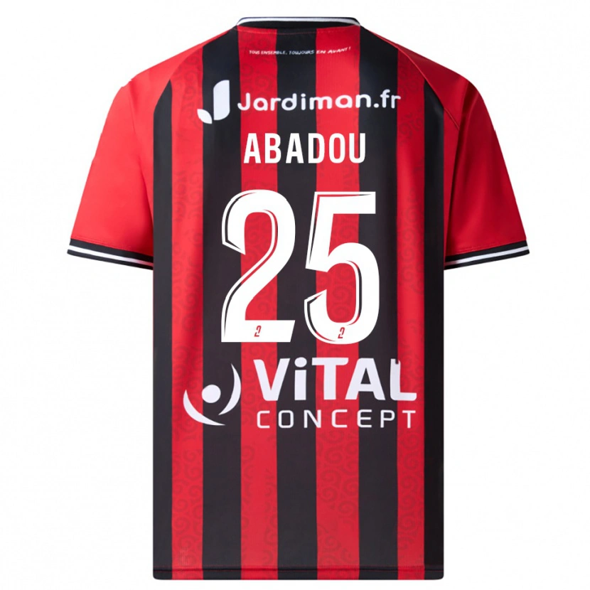 Danxen Heren Lea Abadou #25 Rood Zwart Thuisshirt Thuistenue 2025/26 T-Shirt