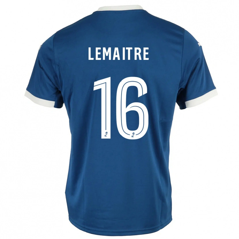 Danxen Heren Nicolas Lemaître #16 Blauw Wit Thuisshirt Thuistenue 2025/26 T-Shirt