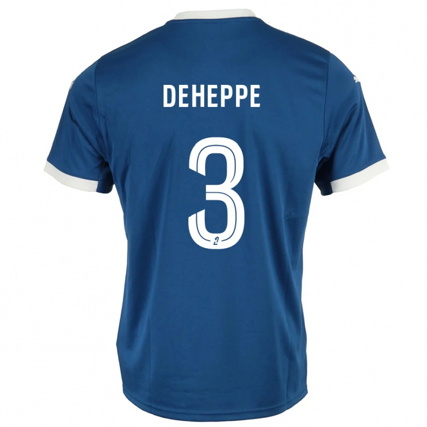 Danxen Heren Nathan Deheppe #3 Blauw Wit Thuisshirt Thuistenue 2025/26 T-Shirt