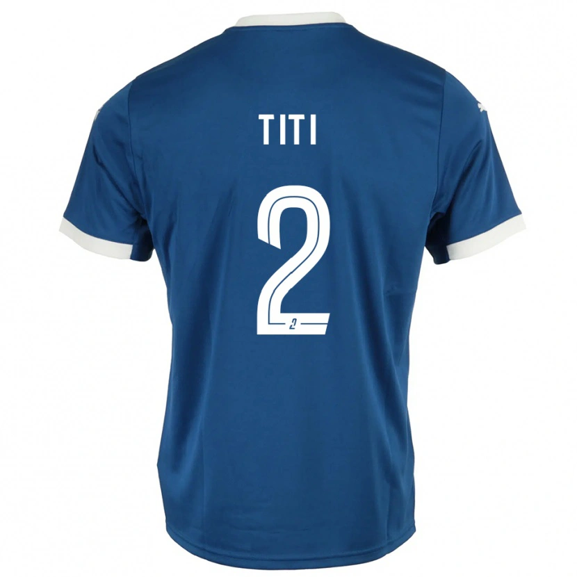 Danxen Heren Yvann Titi #2 Blauw Wit Thuisshirt Thuistenue 2025/26 T-Shirt
