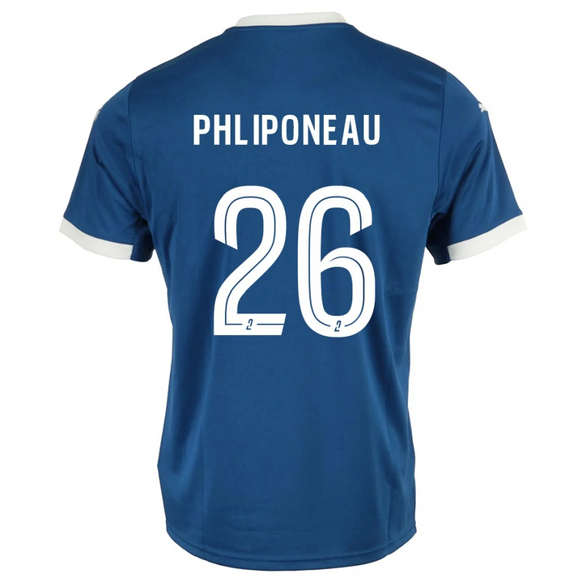 Danxen Heren Alexandre Phliponeau #26 Blauw Wit Thuisshirt Thuistenue 2025/26 T-Shirt