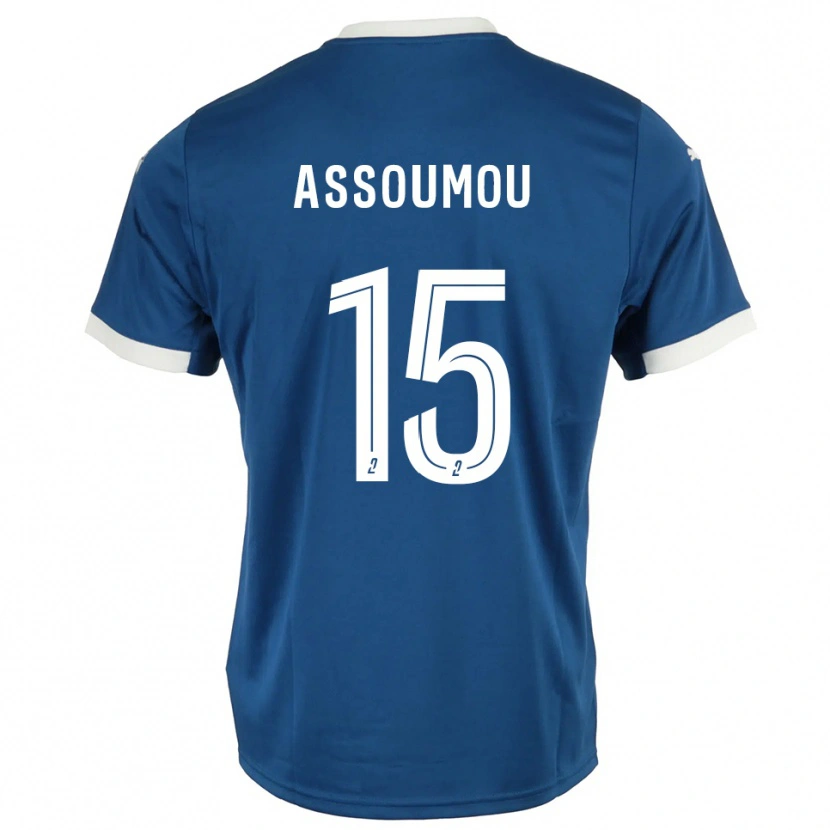 Danxen Heren Jaurès Assoumou #15 Blauw Wit Thuisshirt Thuistenue 2025/26 T-Shirt