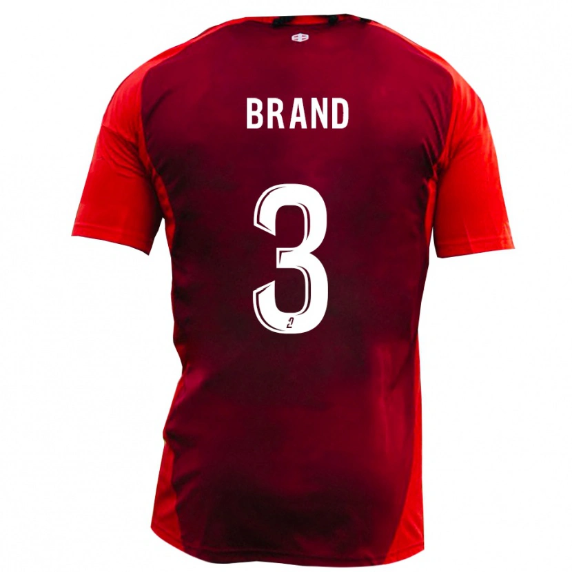 Danxen Heren Robin Brand #3 Rood Bourgondië Thuisshirt Thuistenue 2025/26 T-Shirt