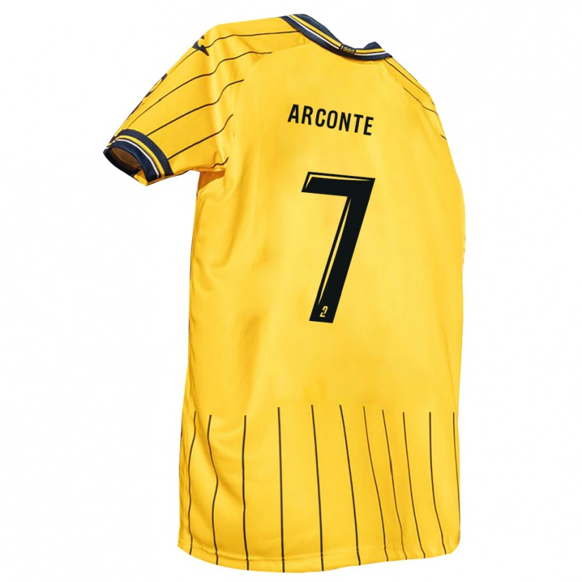 Danxen Heren Taïryk Arconte #7 Geel Marine Thuisshirt Thuistenue 2025/26 T-Shirt