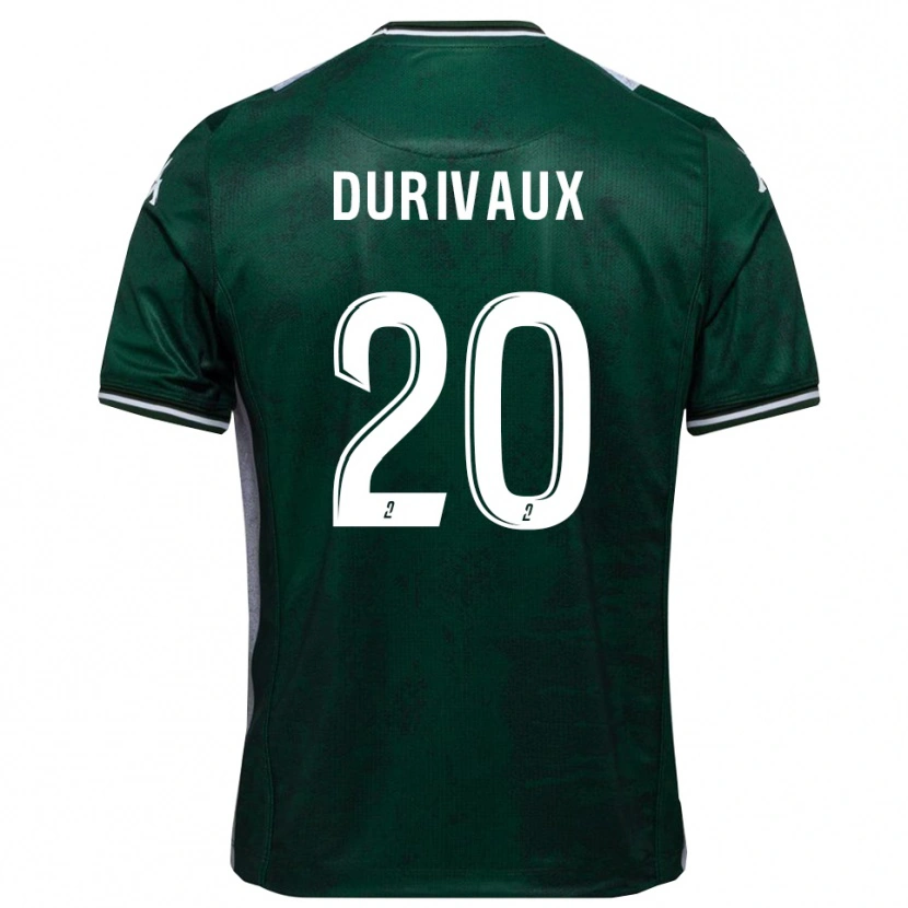 Danxen Heren Dylan Durivaux #20 Groen Wit Thuisshirt Thuistenue 2025/26 T-Shirt