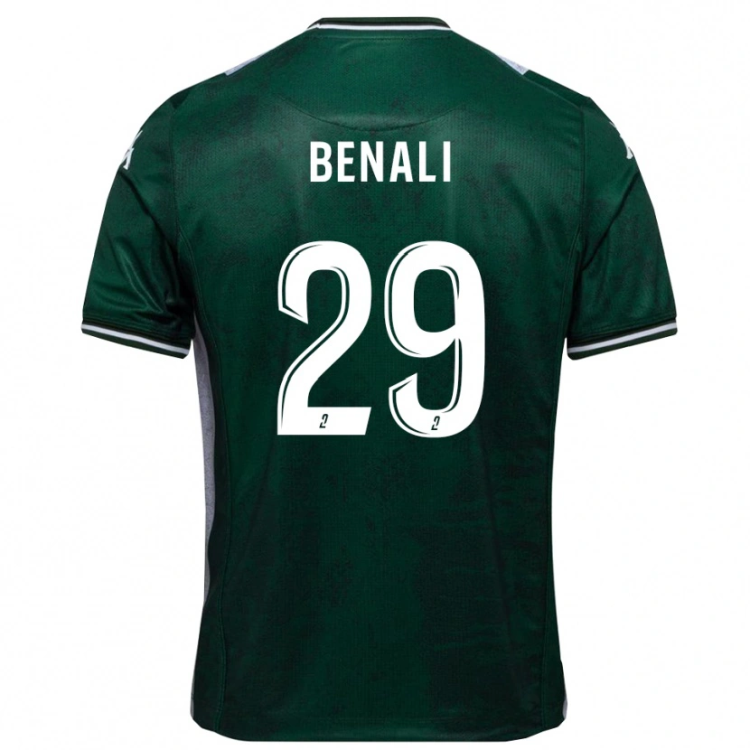 Danxen Heren Hacène Benali #29 Groen Wit Thuisshirt Thuistenue 2025/26 T-Shirt