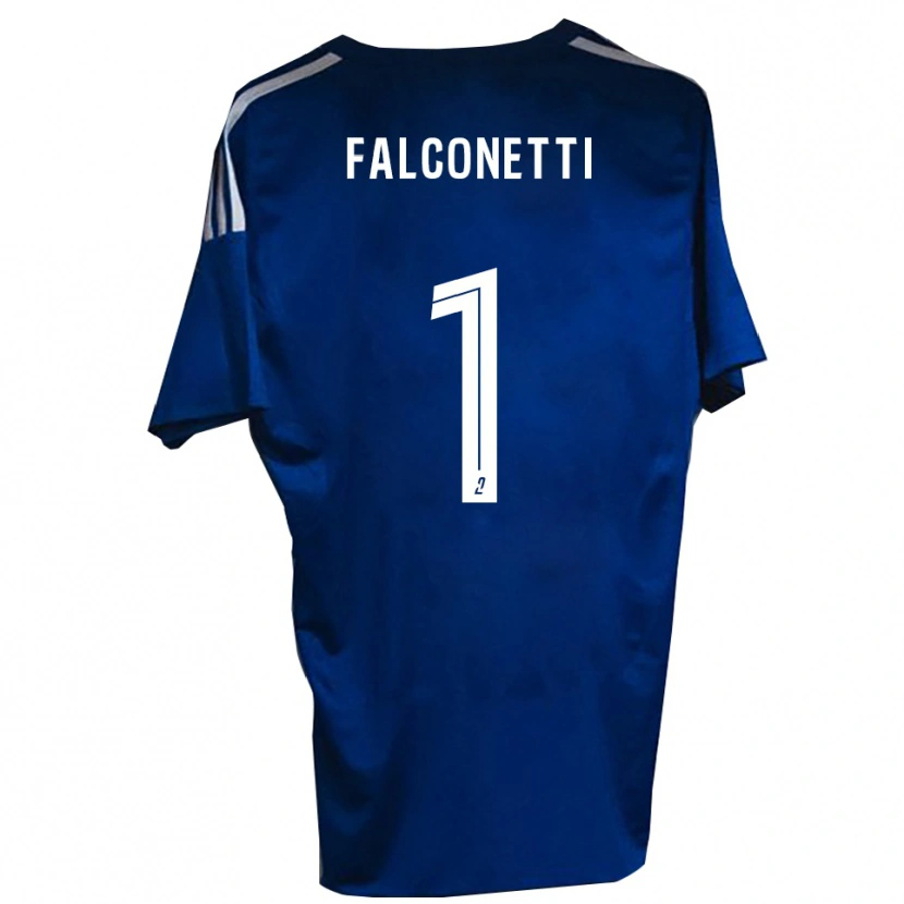 Danxen Heren Thomas Falconetti #1 Blauw Wit Thuisshirt Thuistenue 2025/26 T-Shirt