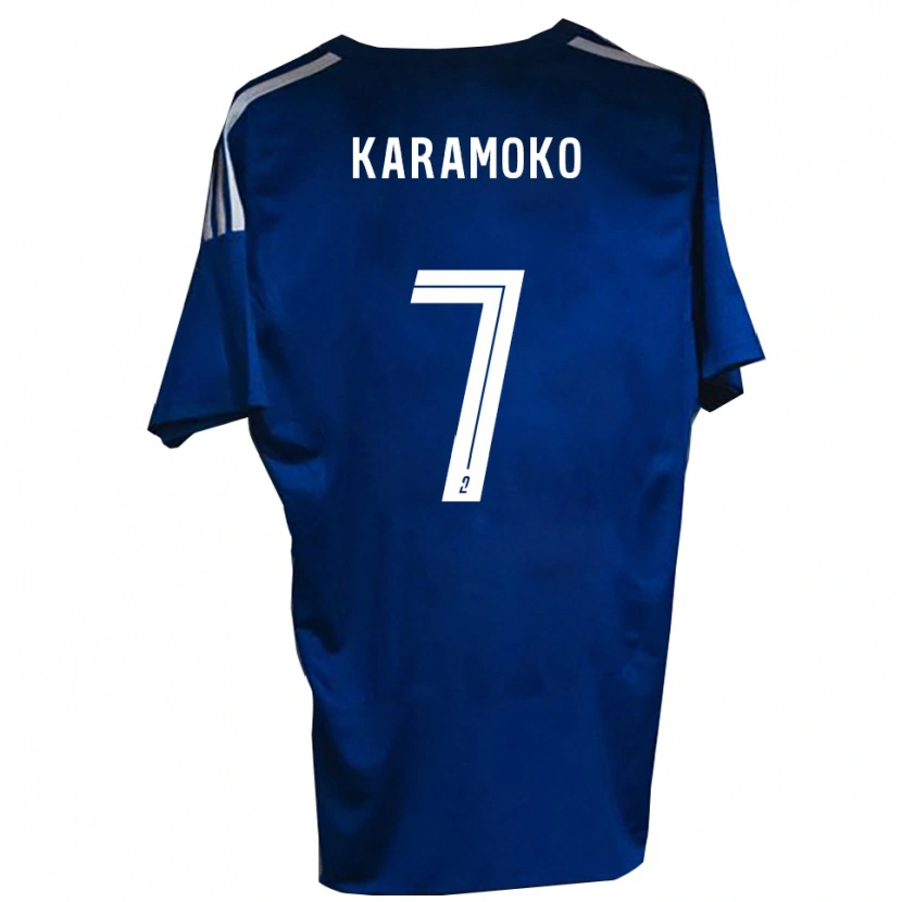 Danxen Heren Issiaka Karamoko #7 Blauw Wit Thuisshirt Thuistenue 2025/26 T-Shirt