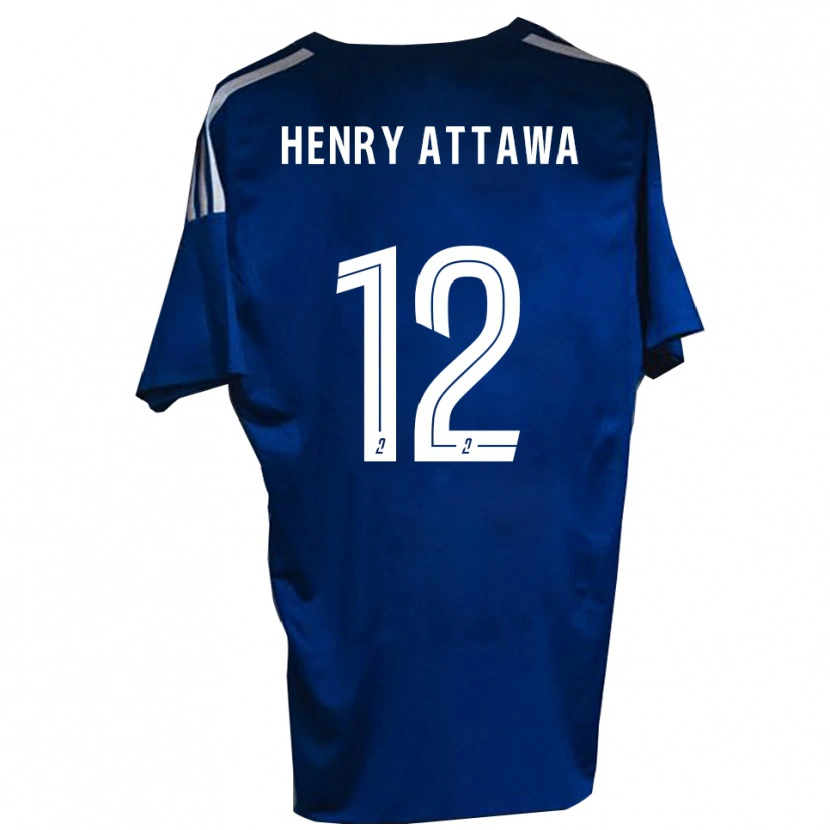 Danxen Heren Yoel Henry Attawa #12 Blauw Wit Thuisshirt Thuistenue 2025/26 T-Shirt