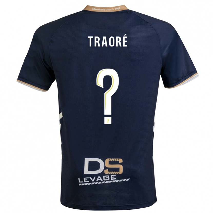 Danxen Heren Sadia Traoré #0 Marine Goud Thuisshirt Thuistenue 2025/26 T-Shirt