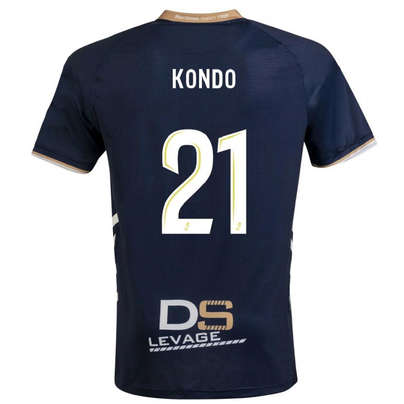 Danxen Heren Geoffrey Kondo #21 Marine Goud Thuisshirt Thuistenue 2025/26 T-Shirt